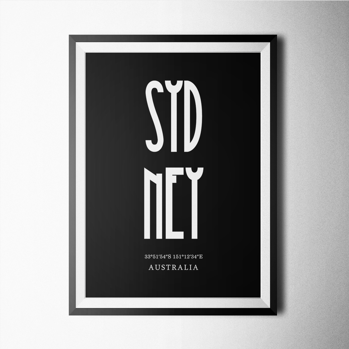 Black And White-sydney Ii Poster Print
