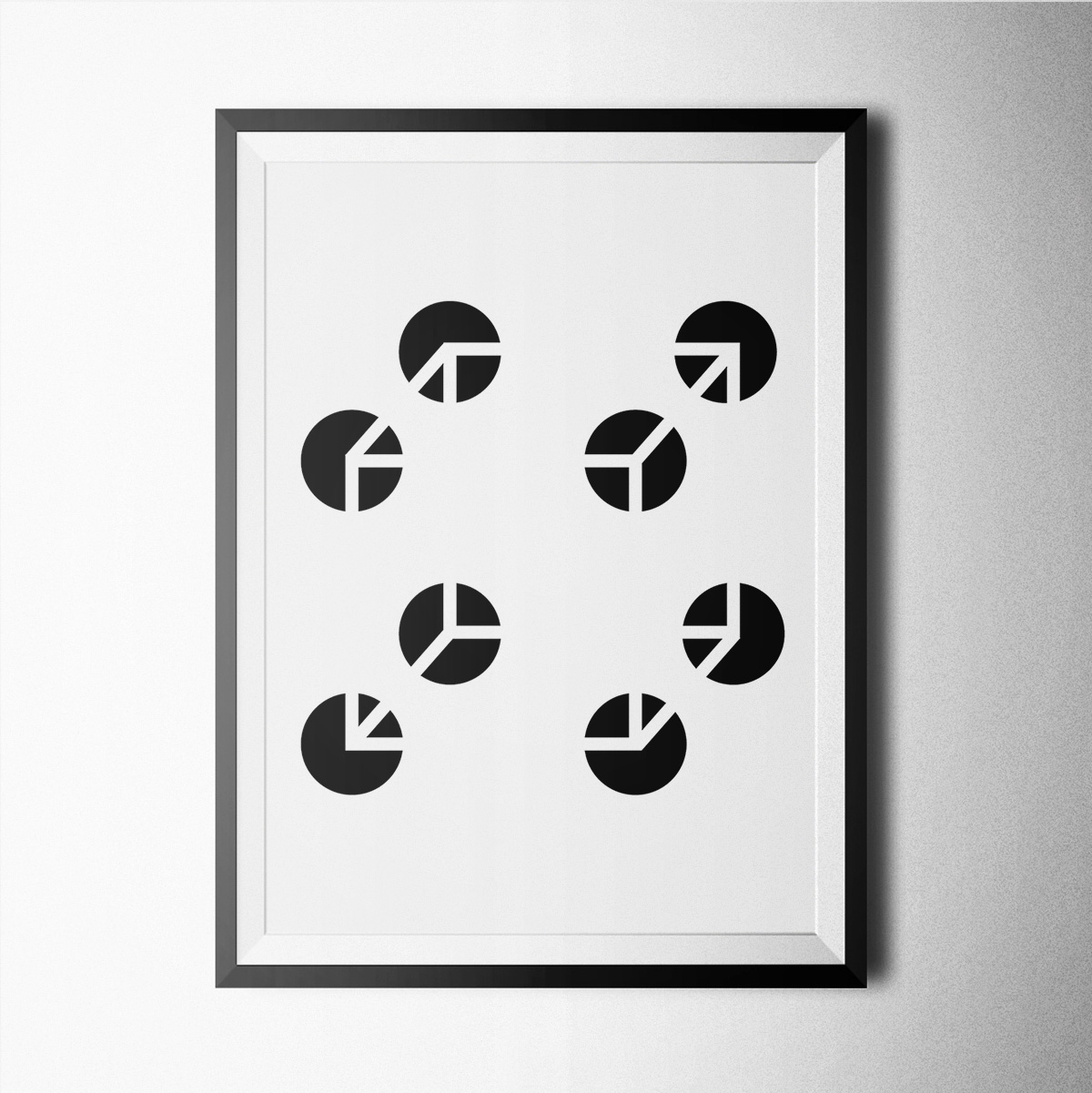 Black And White-cube Poster Print