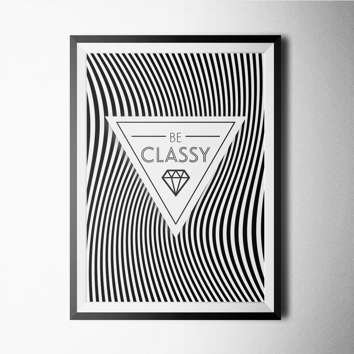 Black And White-be Classy Poster Print