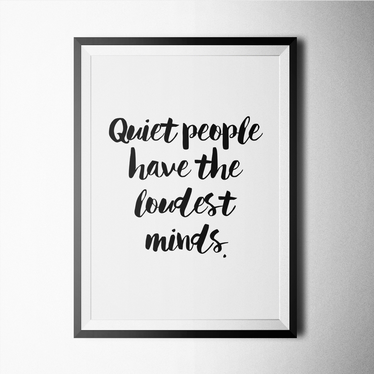 Black And White-quiet People Poster Print
